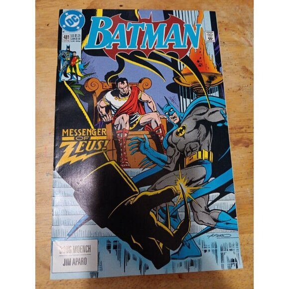 DC Comics Batman #481 Messenger of Zeus With 1st Harpy & Maxie Zeus 1992 - Picture 1 of 2
